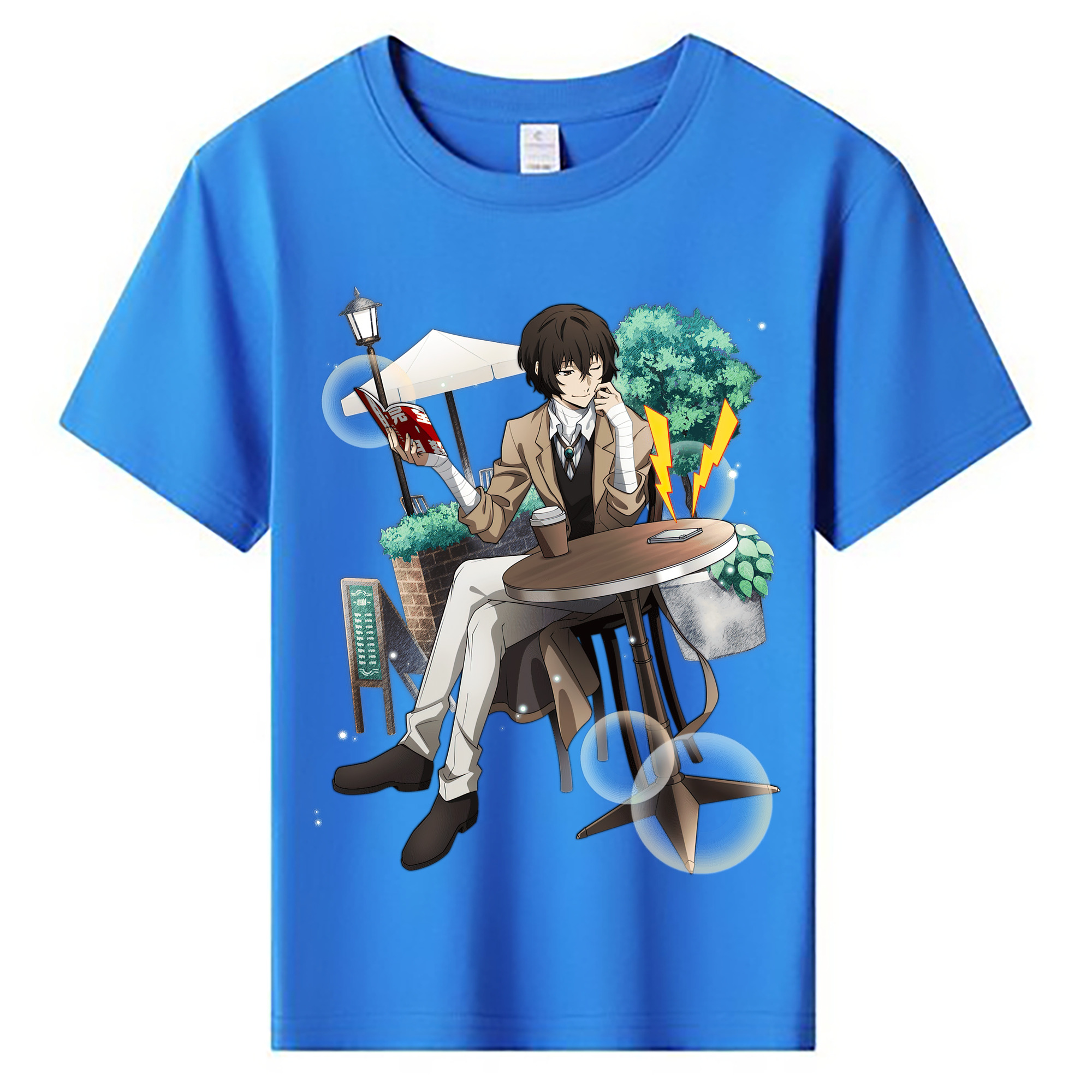 （画像用） 文豪ストレイドッグス Bungo Stray Dogs 綿100％キッズTシャツ（フロントプリント）